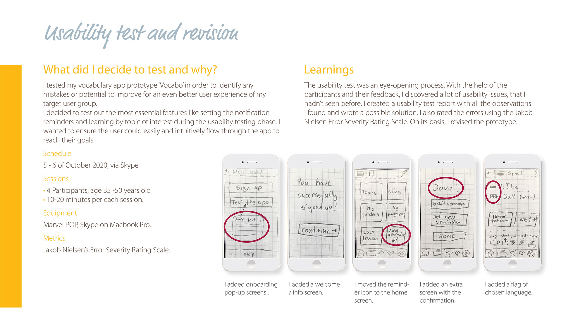 Vocabo app UX Case Study